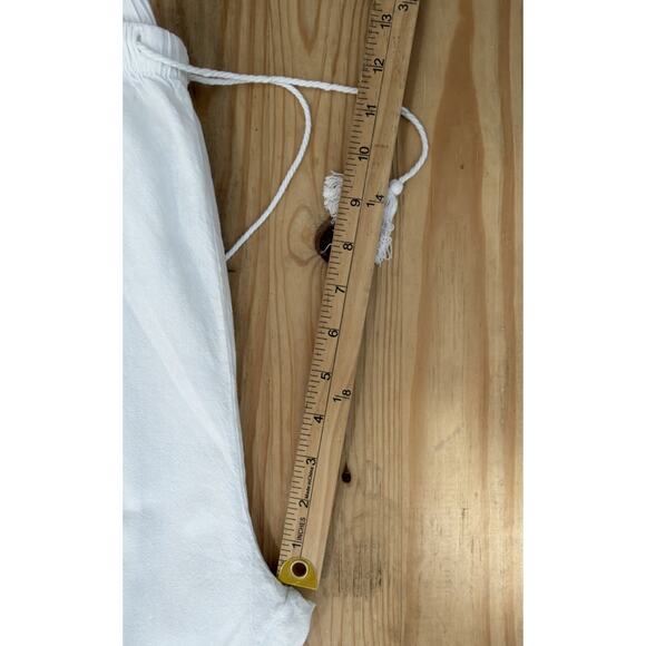 Seaspice Resort Wear Size XL Pull On Pants White Peruvian Cotton Embroidered - Picture 8 of 8